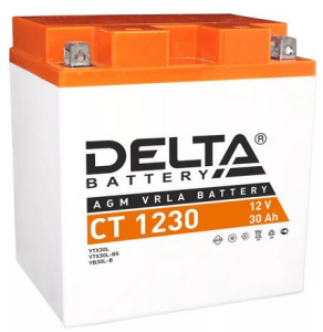 АКБ 12V30Ah (168х126х175) ( необслуж.) Delta